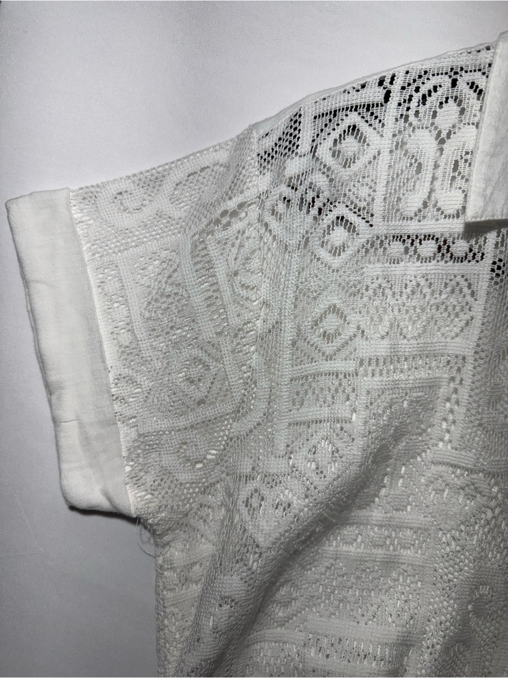BECCA White Lace Midi Dress with Tie Waist - Picture 2 of 11